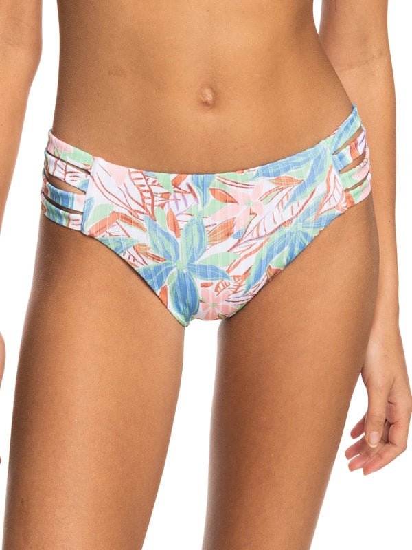 Roxy Pt Rib Roxy Love The Rocker Bikini Bottom Sprucetone Les Fleurs