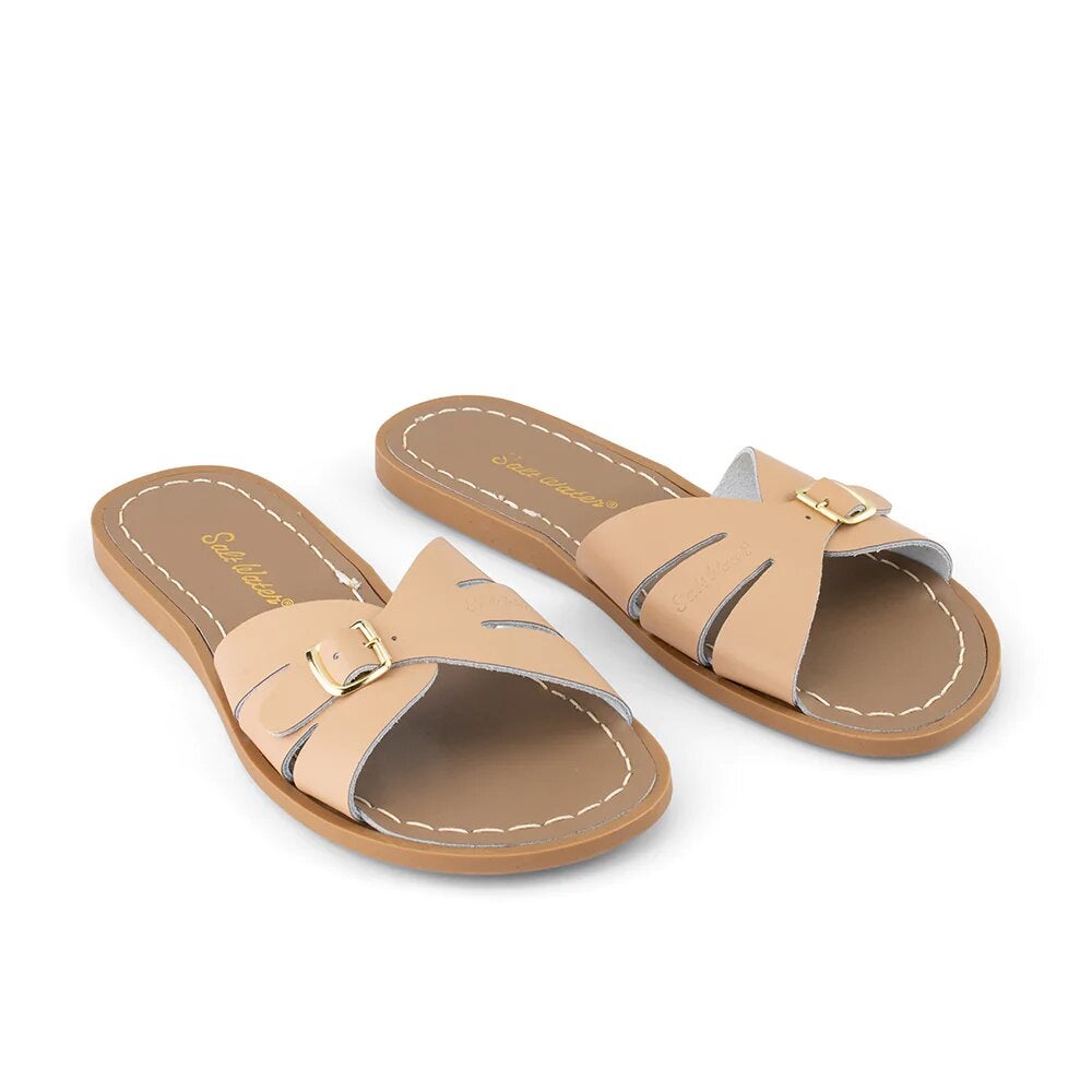 Salt Water Classic Slide Sandals Latte Surf to Suit